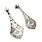 Boucles d'oreilles Boucles d'oreilles Art déco en platine 950 avec diamants et émeraudes 58 Facettes Q354B