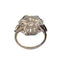 Bague 53.5 Bague Art déco en platine avec diamants et émeraude 58 Facettes Q356B