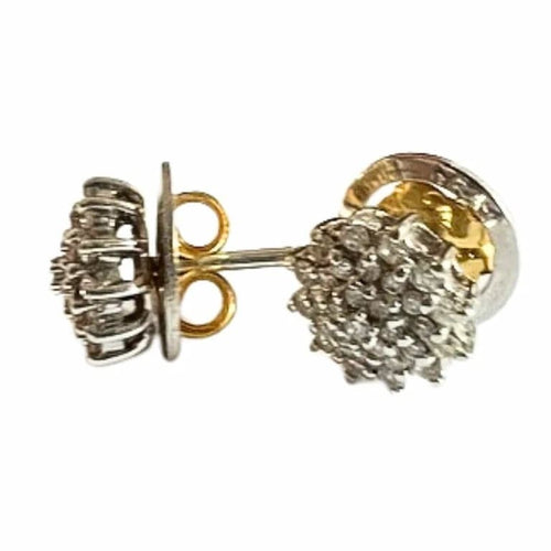 Boucles d'oreilles Boucles d'oreilles Art déco contemporaines en or 18 carats et diamants 58 Facettes Q359B(129)
