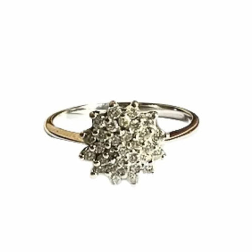 Bague 55 Bague contemporaine en or 18 ct avec diamants 58 Facettes Q360B(129)
