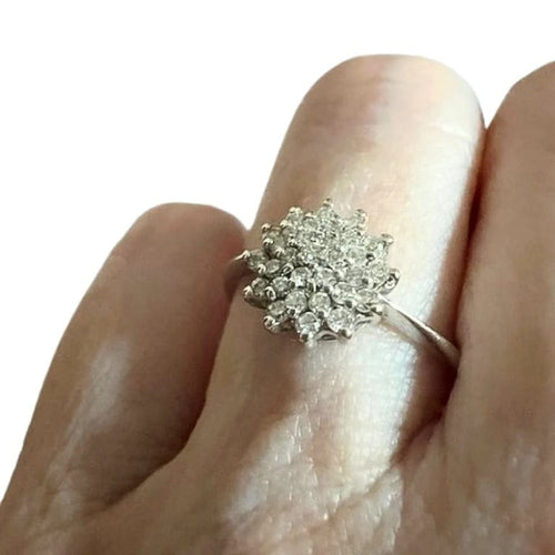 Bague 55 Bague contemporaine en or 18 ct avec diamants 58 Facettes Q360B(129)