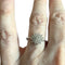 Bague 55 Bague contemporaine en or 18 ct avec diamants 58 Facettes Q360B(129)