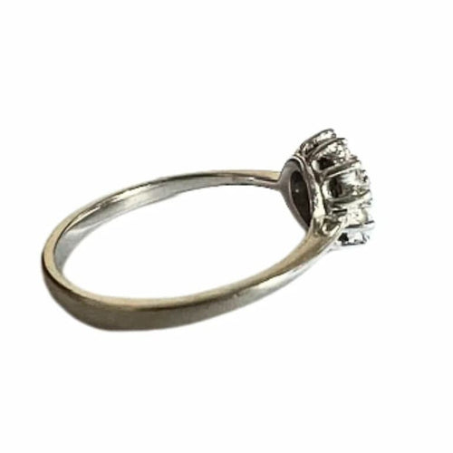 Bague 55 Bague contemporaine en or 18 ct avec diamants 58 Facettes Q360B(129)