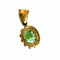 Pendentif Pendentif néoclassique contemporain en or jaune 18 carats avec émeraude 58 Facettes Q376B(127)