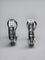 Boucles d'oreilles Boucles d'oreilles - Design contemporain du XXe siècle en or 18 ct et diamants 58 Facettes Q265B(100)