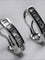 Boucles d'oreilles Boucles d'oreilles - Design contemporain du XXe siècle en or 18 ct et diamants 58 Facettes Q265B(100)