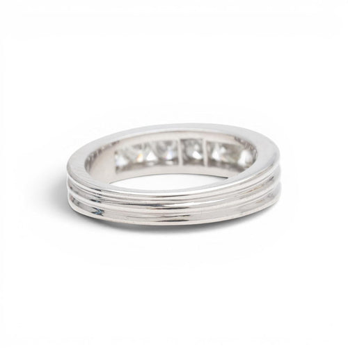 Bague 50.5 Bague design contemporain XXe siècle en or 18 carats et diamants 58 Facettes Q292B