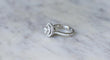 Bague 50.5 Bague cible double entourage diamants en or blanc 58 Facettes