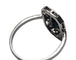 Bague 56.5 Bague Art déco en platine 950 avec saphir vert et diamants 58 Facettes Q391B