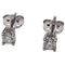 Boucles d'oreilles Boucles d'oreilles clous en or blanc 18 carats et diamants 58 Facettes Q406B