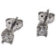 Boucles d'oreilles Boucles d'oreilles clous en or blanc 18 carats et diamants 58 Facettes Q406B