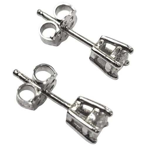 Boucles d'oreilles Boucles d'oreilles clous en or blanc 18 carats et diamants 58 Facettes Q406B