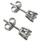 Boucles d'oreilles Boucles d'oreilles clous en or blanc 18 carats et diamants 58 Facettes Q406B