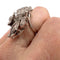 Bague 52 Bague rétro années 1940-1945 en or 18 carats et diamants 58 Facettes Q314B(816)
