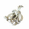 Broche Broches rétro - 2 pièces en platine 950 et diamants 4,36 ct 58 Facettes A1156