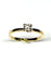 Bague 53.5 Bague solitaire en or jaune avec diamant taille brillant 0,35 ct 58 Facettes E09