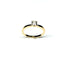 Bague 53.5 Bague solitaire en or jaune avec diamant taille brillant 0,35 ct 58 Facettes E09
