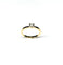 Bague 53.5 Bague solitaire en or jaune avec diamant taille brillant 0,35 ct 58 Facettes E09