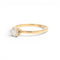 Bague 53.5 Bague solitaire en or jaune avec diamant taille brillant 0,35 ct 58 Facettes E09