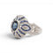 Bague 55 Bague design du XXe siècle en or jaune 18 carats, saphirs et diamants 58 Facettes E32