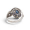 Bague 55 Bague design du XXe siècle en or jaune 18 carats, saphirs et diamants 58 Facettes E32