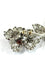 Broche Broche florale rétro années 40 en or blanc 18 carats et diamants 58 Facettes E31