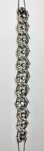 Bracelet Bracelet Belle Époque en or jaune et argent, diamants 23,10 ct 58 Facettes E34
