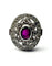 Bague 53 Bague Art déco en platine sertie de rubis et diamants (1,52 ct) 58 Facettes Q407B