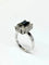 Bague 53 Bague contemporaine en or jaune 18 carats avec saphir et diamants 58 Facettes E38