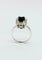 Bague 53 Bague contemporaine en or jaune 18 carats avec saphir et diamants 58 Facettes E38