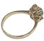 Bague 55.5 Bague rosette contemporaine en or jaune avec émeraude et diamants 58 Facettes E37