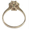 Bague 55.5 Bague rosette contemporaine en or jaune avec émeraude et diamants 58 Facettes E37