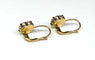Boucles d'oreilles Boucles d'oreilles en or jaune 18 carats et argent 916 avec diamants 58 Facettes E18