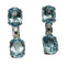 Boucles d'oreilles Boucles d'oreilles - Or blanc 18 carats, aigues-marines et diamants 58 Facettes Q251B