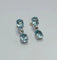 Boucles d'oreilles Boucles d'oreilles - Or blanc 18 carats, aigues-marines et diamants 58 Facettes Q251B