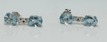 Boucles d'oreilles Boucles d'oreilles - Or blanc 18 carats, aigues-marines et diamants 58 Facettes Q251B