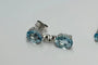 Boucles d'oreilles Boucles d'oreilles - Or blanc 18 carats, aigues-marines et diamants 58 Facettes Q251B