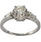 Bague 51 Bague ancienne en platine 950 avec diamant taille ancienne 1,25 ct 58 Facettes E42