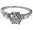 Bague 51 Bague ancienne en platine 950 avec diamant taille ancienne 1,25 ct 58 Facettes E42