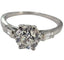 Bague 51 Bague ancienne en platine 950 avec diamant taille ancienne 1,25 ct 58 Facettes E42