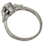 Bague 51 Bague ancienne en platine 950 avec diamant taille ancienne 1,25 ct 58 Facettes E42
