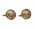 Boucles d'oreilles Boucles d’oreilles anciennes en or 18 carats avec diamants taille rose 58 Facettes E29