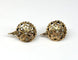 Boucles d'oreilles Boucles d’oreilles anciennes en or 18 carats avec diamants taille rose 58 Facettes E29