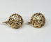 Boucles d'oreilles Boucles d’oreilles anciennes en or 18 carats avec diamants taille rose 58 Facettes E29