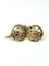 Boucles d'oreilles Boucles d’oreilles anciennes en or 18 carats avec diamants taille rose 58 Facettes E29
