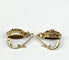 Boucles d'oreilles Boucles d’oreilles anciennes en or 18 carats avec diamants taille rose 58 Facettes E29
