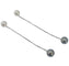 Boucles d'oreilles Damiani - Boucles d’oreilles pendantes en or blanc 18 ct et perles de culture 58 Facettes E15