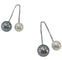 Boucles d'oreilles Damiani - Boucles d’oreilles pendantes en or blanc 18 ct et perles de culture 58 Facettes E15