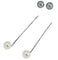 Boucles d'oreilles Damiani - Boucles d’oreilles pendantes en or blanc 18 ct et perles de culture 58 Facettes E15