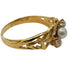 Bague 60 Bague Art nouveau en or jaune 18 carats, diamants taille ancienne et perle 58 Facettes A834
